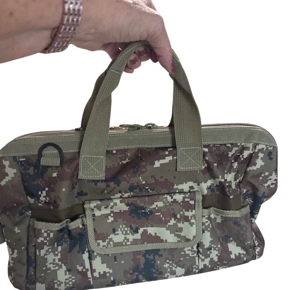Wilson & Miller Camo PrintTool Bag Organizer Bag Mens Carryall Bag - Picture 2 of 6